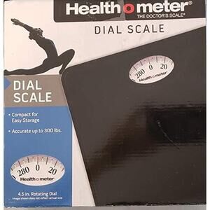 NWT Health O Meter 995118080M Compact Rotating-Dial ScaleBlack